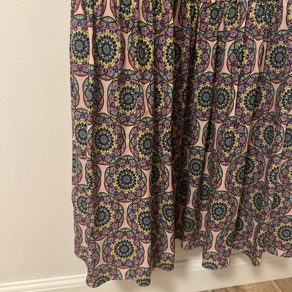 Nicole Miller Silk Long Pink Patterned Dress | Size Small - Picture 4 of 9